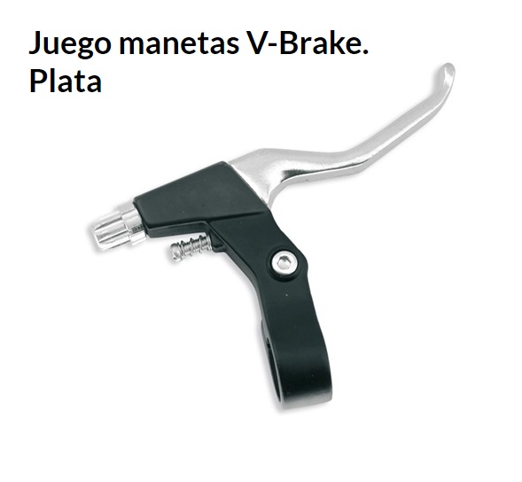 MANETAS FRENO BICICLETA V-BRAKE PLATA ECO
